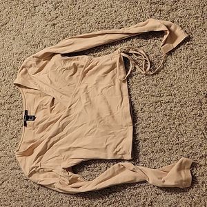Light brown long sleeve top